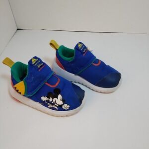 Adidas Disney Mickey Mouse Toddler Shoes Sneakers Blue Hook and Loop Size 7K